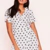 Isabella White Polkadot Wrap Frill Dress -LA Dress Sales Store 01.03.19 p2 37