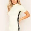Cici Cream High Neck Ribbed Missy Side Tape Mini Dress -LA Dress Sales Store 0224 2 jpg 16530831 7046 4d7e b720 b2412916811b