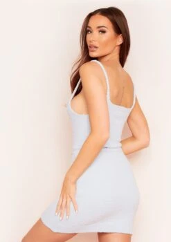 Sana Blue Teddy Borg Plunge Mini Dress -LA Dress Sales Store 23 10 20 lily ecom0292 2 jpg cae55399 0a33 4714 8520 997606fa9e3a