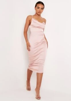 Vennie Pink Cowl Lace Up Back Midi Bodycon Dress -LA Dress Sales Store 27 04 21 molly pm3760 jpg a22ac581 c740 4aa5 b904 e6d7be23eb4b