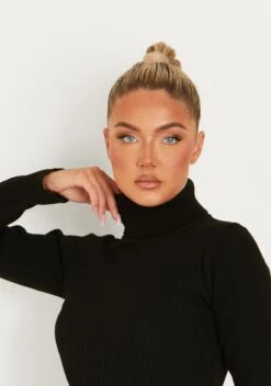 Nikita Black Roll Neck Knitted Mini Dress 8 Nikita Black Roll Neck Knitted Mini Dress -LA Dress Sales Store ME5245BL 0754