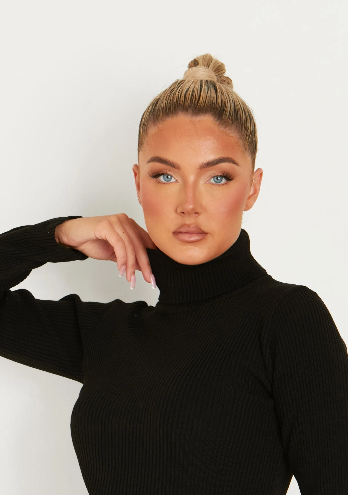 Nikita Black Roll Neck Knitted Mini Dress 5 Nikita Black Roll Neck Knitted Mini Dress - Image 3