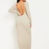 Lori Oatmeal Rib Knit Long Sleeve Backless Midaxi Dress -LA Dress Sales Store ME7561 7922 09e76cd8 27fa 4742 9b16 65cdef691a60