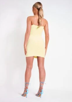 Nikki Lemon Yellow Slinky Double Thickness Mini Dress -LA Dress Sales Store me4580ly 25 02 2022 j8fpt jpg e1424db8 2ed2 49ef 9bc0 d8ead2082728