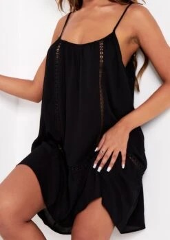 Claire Black Crochet Detail Beach Mini Dress 9 Claire Black Crochet Detail Beach Mini Dress -LA Dress Sales Store me5737bl 2 jpg 7e5f1d85 cd32 4029 a62d bf177673c61f