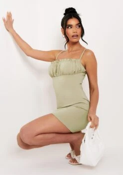 Elsie Sage Ruched Front Strap Mini Dress 11 Elsie Sage Ruched Front Strap Mini Dress -LA Dress Sales Store me5766sa jpg