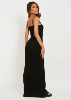 Stella Black Ruched Front Crochet Maxi Dress -LA Dress Sales Store me6043b 18 07 2022 xjx8x jpg 6279ad6b 5b35 450e 9454 ee534c5472e0