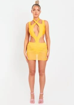 Shalae Orange Extreme Cut Out Mesh Skirt Mini Dress -LA Dress Sales Store me6222o 12 05 2022 rynuy jpg 6e5155d9 3447 4e4a 90fa fb1877b01f7e