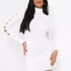 Sloane White High Neck Cut Out Mini Dress -LA Dress Sales Store me6389 20 09 2021 fv4db jpg a562b925 7c14 471f b13a c776542f22c7