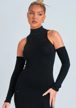 Stacie Black Laddered Knitted Mini Dress With Sleeves 10 Stacie Black Laddered Knitted Mini Dress With Sleeves -LA Dress Sales Store me6877 30 03 2022 sk5od jpg e1441ea8 b11e 4bdc a1de e52d83cd0d8d