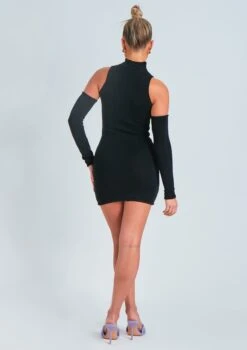 Stacie Black Laddered Knitted Mini Dress With Sleeves 9 Stacie Black Laddered Knitted Mini Dress With Sleeves -LA Dress Sales Store me6877 30 03 2022 yyout jpg e1fca0ae 5c2c 4f70 b911 5aa6ab61ad24
