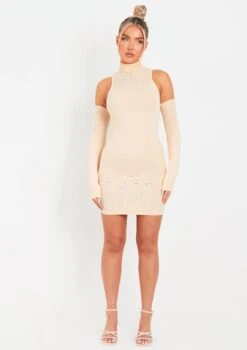 Stacie Stone Laddered Knitted Mini Dress With Sleeves 9 Stacie Stone Laddered Knitted Mini Dress With Sleeves -LA Dress Sales Store me6877s 12 05 2022 64jvr jpg