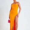 Saffy Orange Asymmetric Strap Maxi Dress With Split -LA Dress Sales Store me6879 30 03 2022 pnphj jpg 33dbbbf6 8489 4d39 8e5f e29eb22ed281
