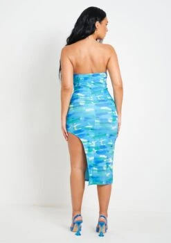 Shelby Blue Printed Cut Out Slit Mesh Midi Dress -LA Dress Sales Store me7034 19 05 2022 yqfnr jpg a6645e38 2165 4181 9b19 8e7c1637ae66