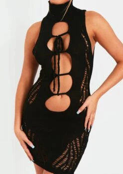 Naya Black Cut Out Laddered Mini Dress -LA Dress Sales Store me7039b 12 05 2022 dkhls jpg 2e00eef7 c9ee 4add bc6e c08fc4969ff4