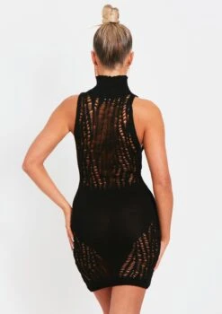 Naya Black Cut Out Laddered Mini Dress -LA Dress Sales Store me7039b 12 05 2022 uh8hz jpg 93b1e114 48af 4101 824e e88f0684ae64