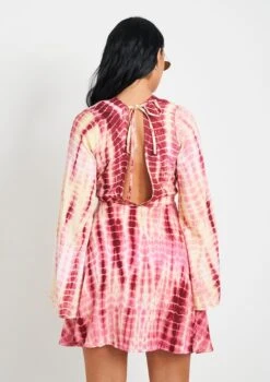 Anna Multi Tie Dye Printed Dress -LA Dress Sales Store me7174 24 05 2022 7lvq9 jpg