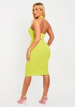 Melody Lime Knit Halter Neck Midi Dress -LA Dress Sales Store me7253 12 07 2022 a6qrx jpg 266be661 e3cf 4c06 bea8 4a90a72709fe