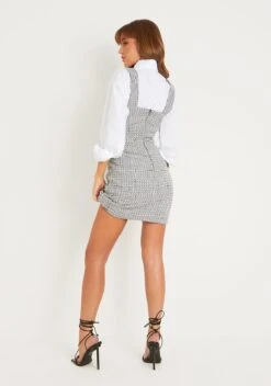 Sylvia Black Tweed Tailored Mini Dress -LA Dress Sales Store me7304 06 09 2022 r6qpj jpg