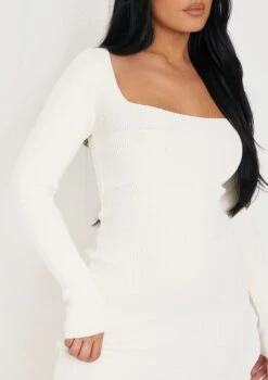 Kim Cream Knit Square Neck Long Sleeve Midi Dress -LA Dress Sales Store me7320 25 08 2022 dvbh9 jpg 5236057d a2d1 4495 beaf a0d8173642f7