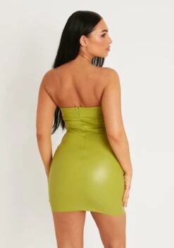Anya Lime Leather Look Bandeau Mini Dress -LA Dress Sales Store me7450 20 09 2022 pxqe6 jpg b33bfc09 b073 4927 bf3d ffc935ee2625